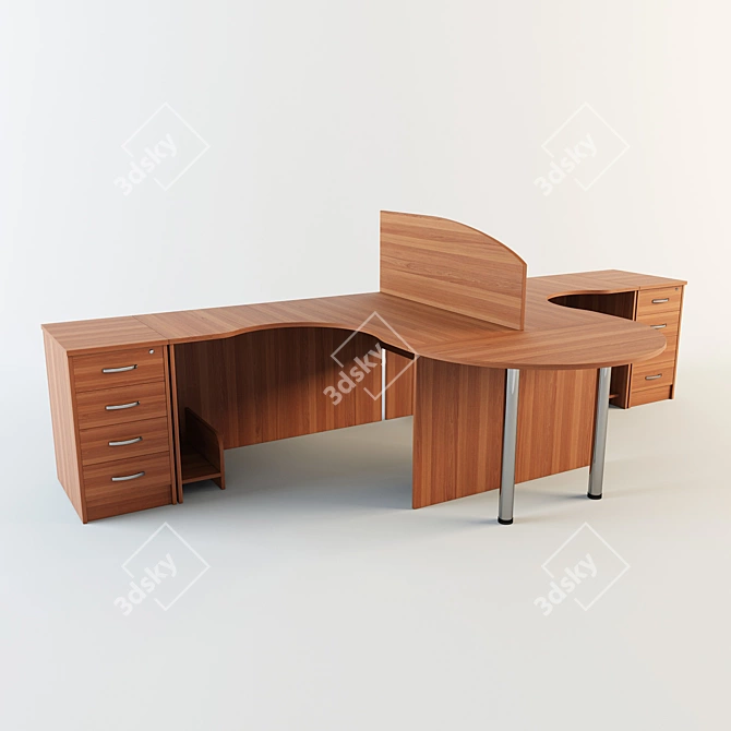 Imago Office Table: Texture Included 3D model image 1