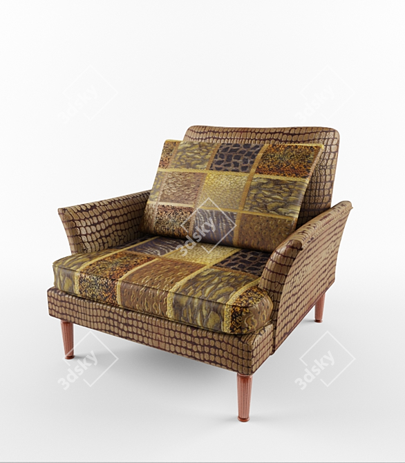 GALA A2321 Elegant Armchair 3D model image 1