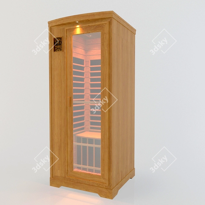 Sleek Infrared Sauna 3D model image 1
