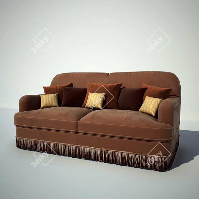 Modern Texture Sofa 3D model image 1