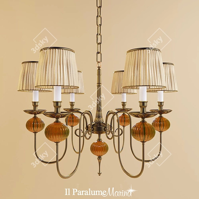 Elegant Marina Pendant Light 3D model image 1