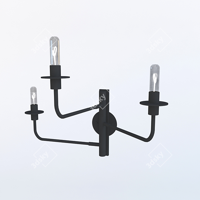 Elegant Wall Sconce Lighting 3D model image 1