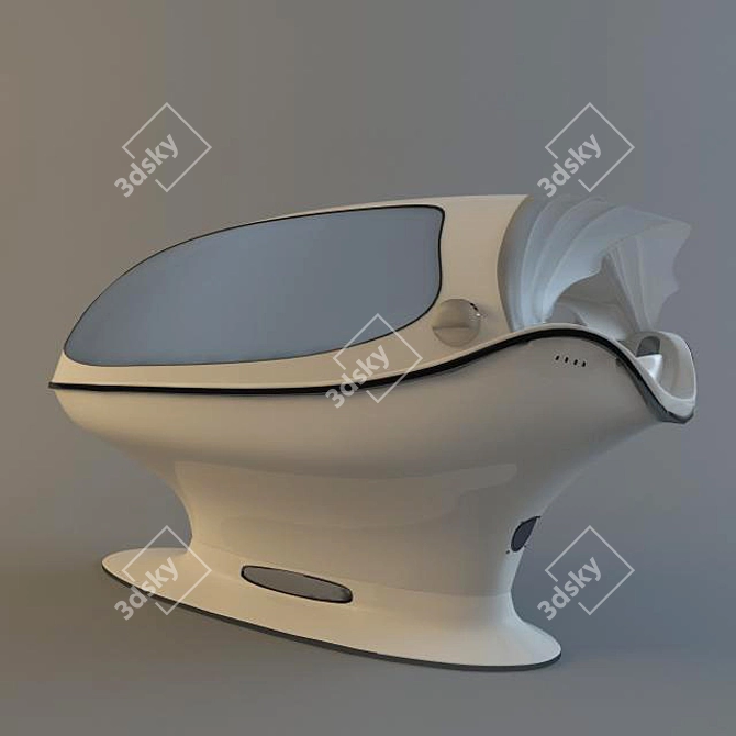 Revitalizing Oxy LED Spa Capsule 3D model image 1