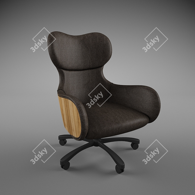 ComfortZone Armchair: Perfect for Office and Home 3D model image 1