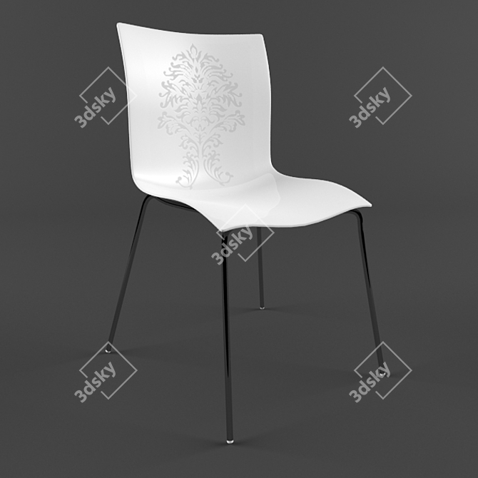 Elegant Tonin Casa Chair 3D model image 1
