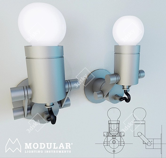 Sleek E27 Minimalist Bulb 3D model image 1