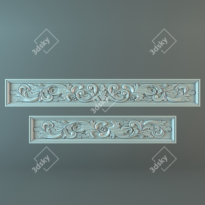 Elegant Fretwork for Unique Designs 3D model image 1