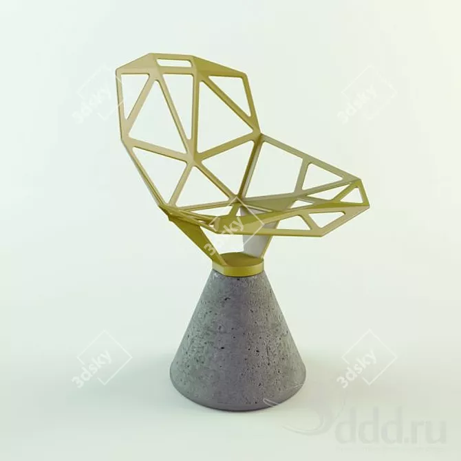 Sleek and sturdy: Magis Chair One 3D model image 1