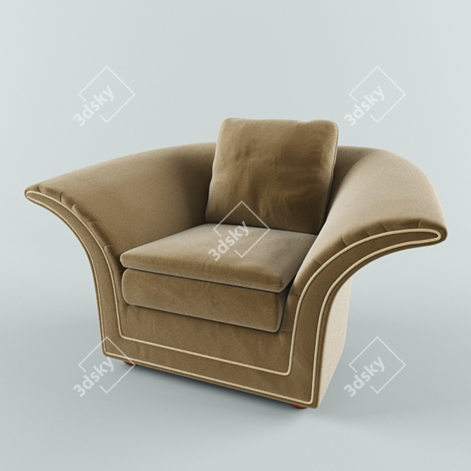 Classic Thomas Soft Chair 3D model image 1