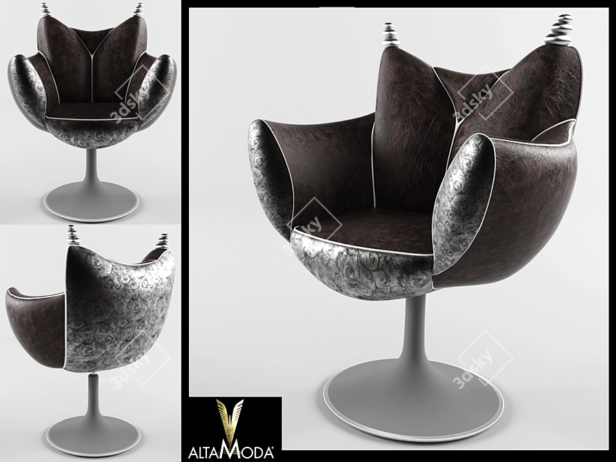 Elegant Modern Chair: AltaModa 3D model image 1