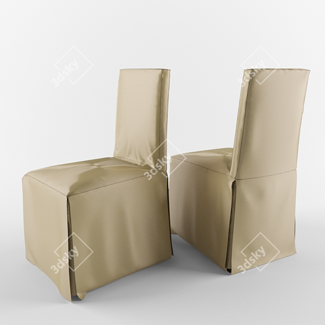Silk Chair Cover 3D model image 1