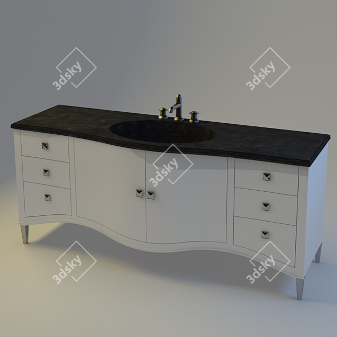 Elegant Home Furnishings 3D model image 1