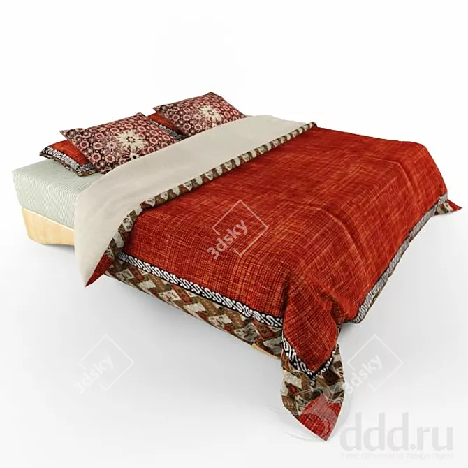 Max Modelling Maestro Bed 3D model image 1