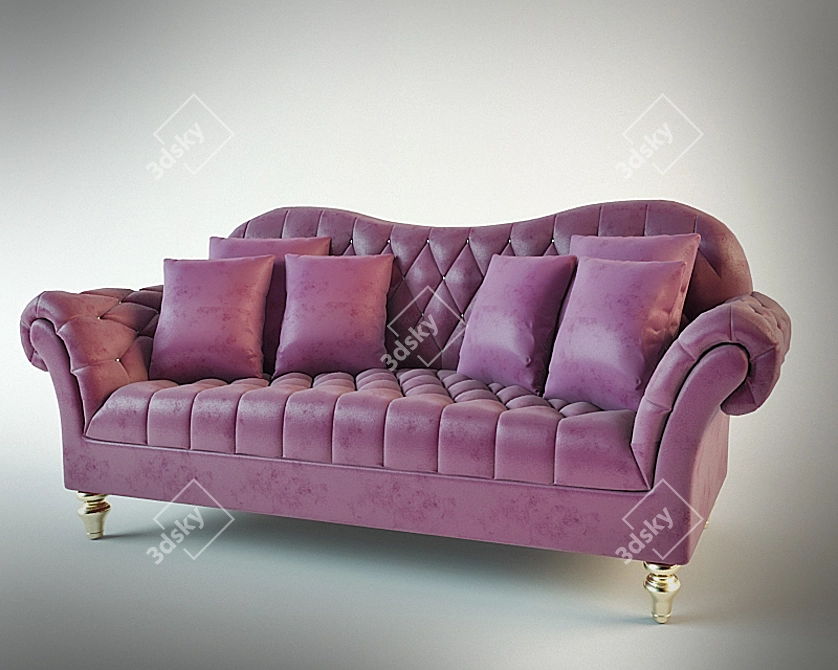 Comfy 2-seater Sofa 3D model image 1