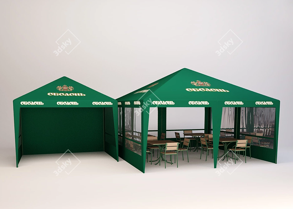 Versatile Marquee: 500Х500 & 350Х280 3D model image 1