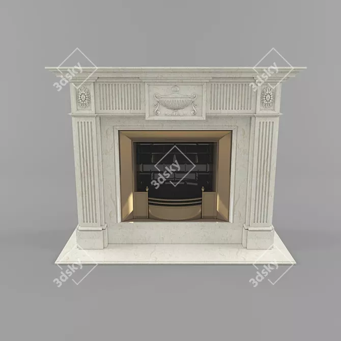 CosyFire Max 12-Vray Fireplace 3D model image 1