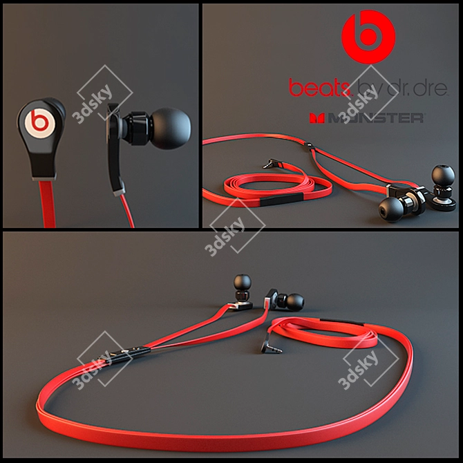 Beats ControlTalk Headphones 3D model image 1