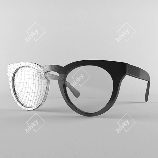 Stylish Ray Ban Sunglasses 3D model image 1