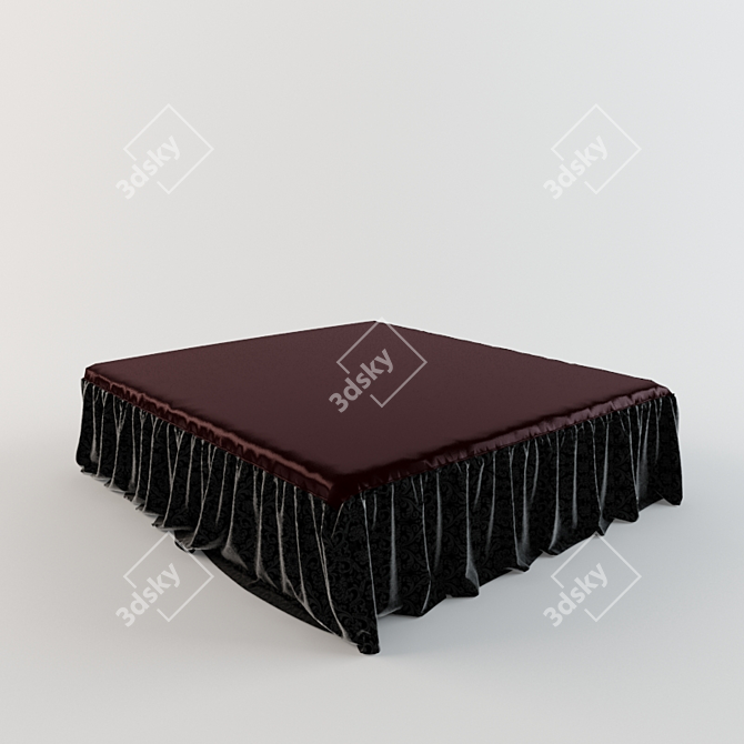 Luxury Dream Bedspread 3D model image 1