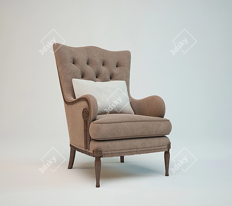 Luxury Provasi Chair 3D model image 1