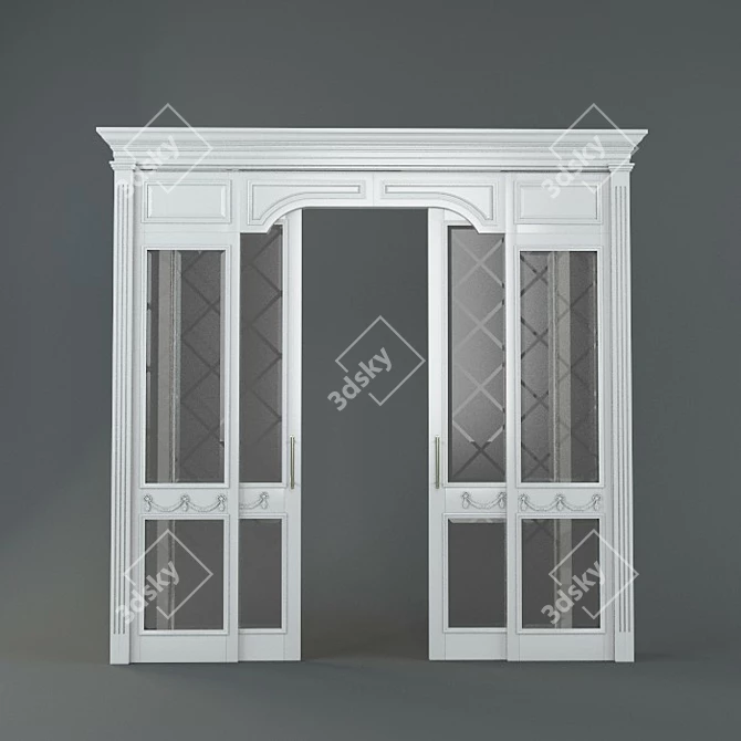 Elegant Doorway Portal 3D model image 1