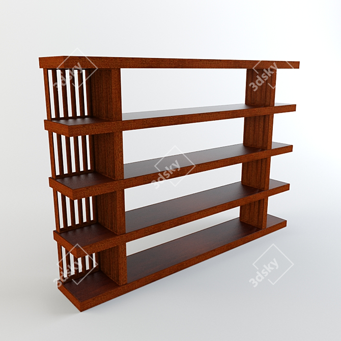 Elegant Ulivi Memory Shelf. Customizable Sizes. 3D model image 1