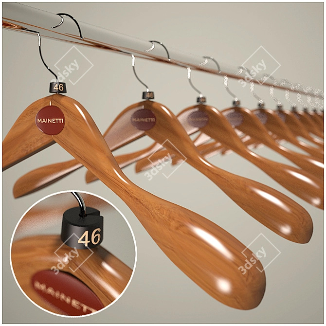 Versatile Store Clothing Hangers 3D model image 1