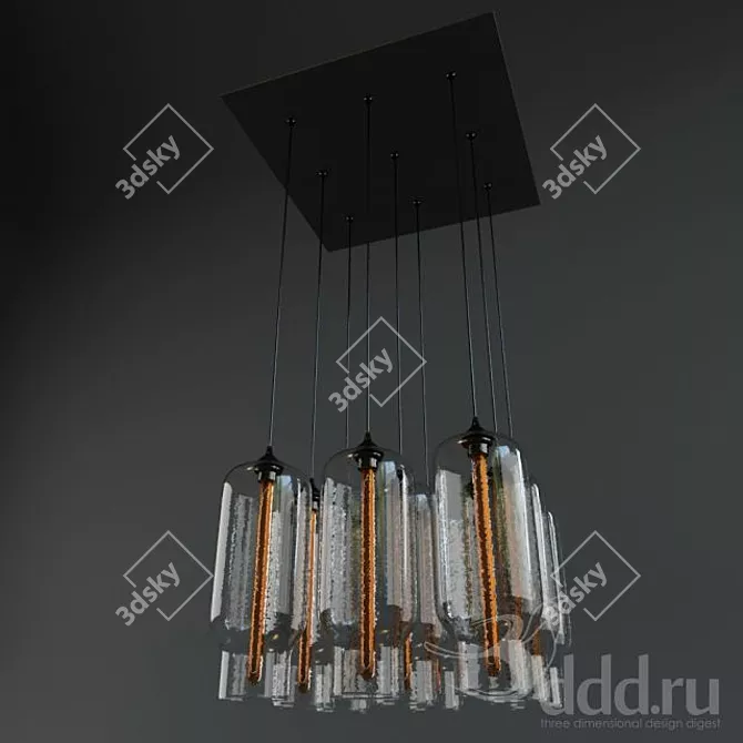 Pharos Effervescent Pack - Modern Chandelier Set 3D model image 1