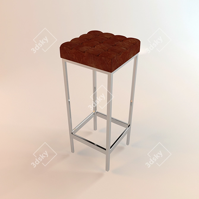 Modern Bar Stool - Stylish Seating Solution 3D model image 1