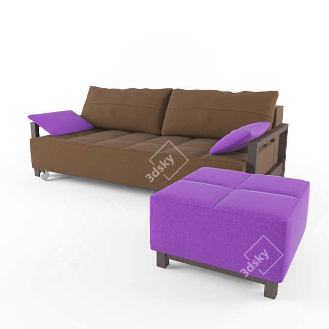 Modern Avangard Marseille Sofa 3D model image 1