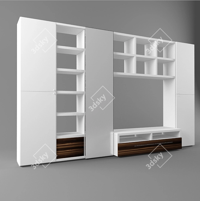 Stylish Hulsta Mega-design: Elevate Your Home 3D model image 1