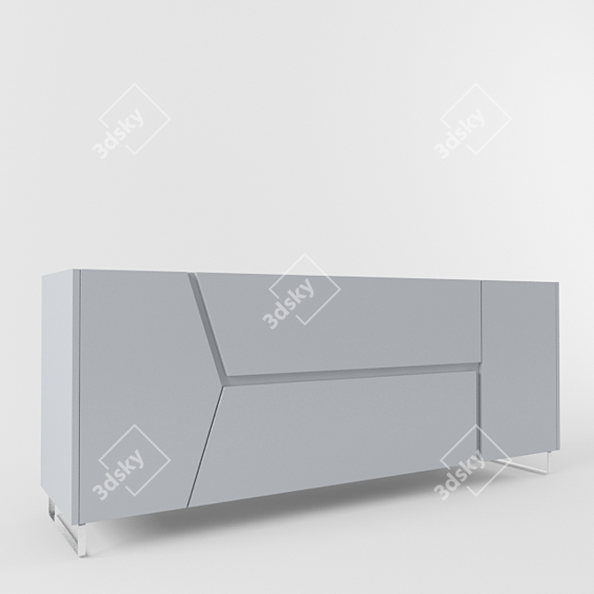 Modern 4-Drawer ALF комод 3D model image 1