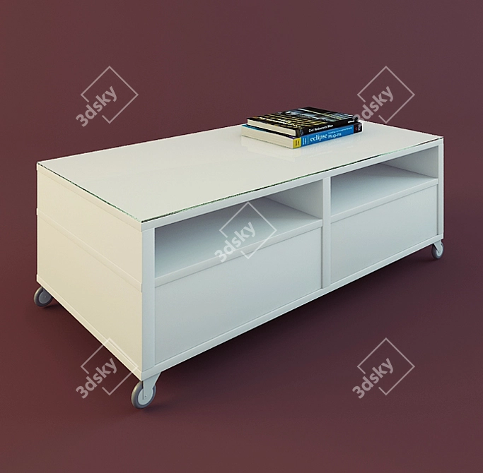 Custom-sized IKEA Model Bed 3D model image 1