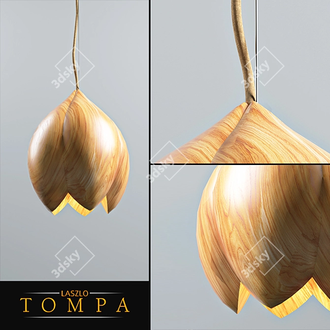 Innovative FlowerLamp by Laszlo Tompa 3D model image 1