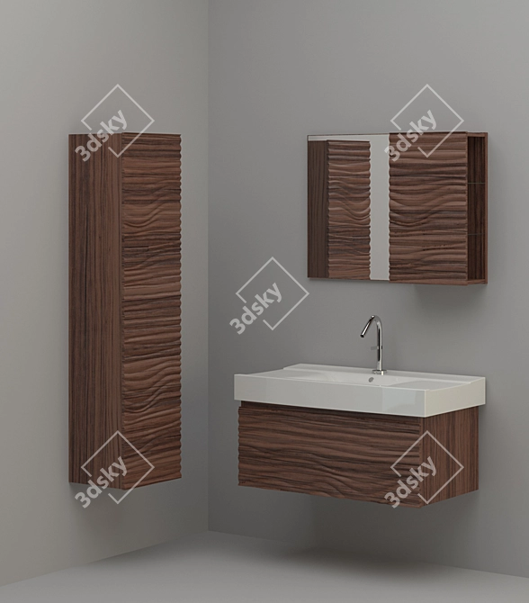 Cobe Bathroom Furniture Set 3D model image 1