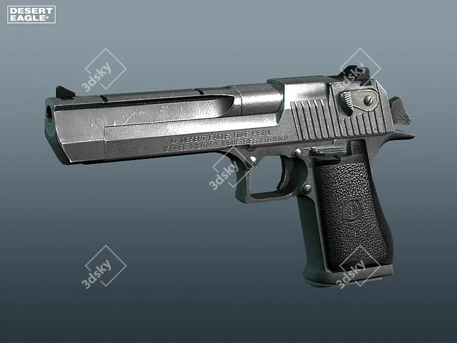 "PROFI" Desert Eagle: High-Caliber Autoloading Pistol 3D model image 1