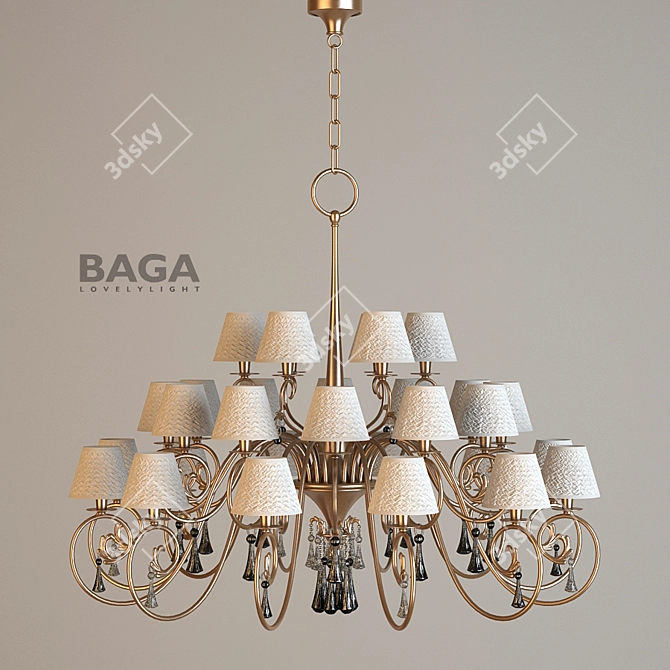 Luxury Pendant Light - BAGA 1181 3D model image 1