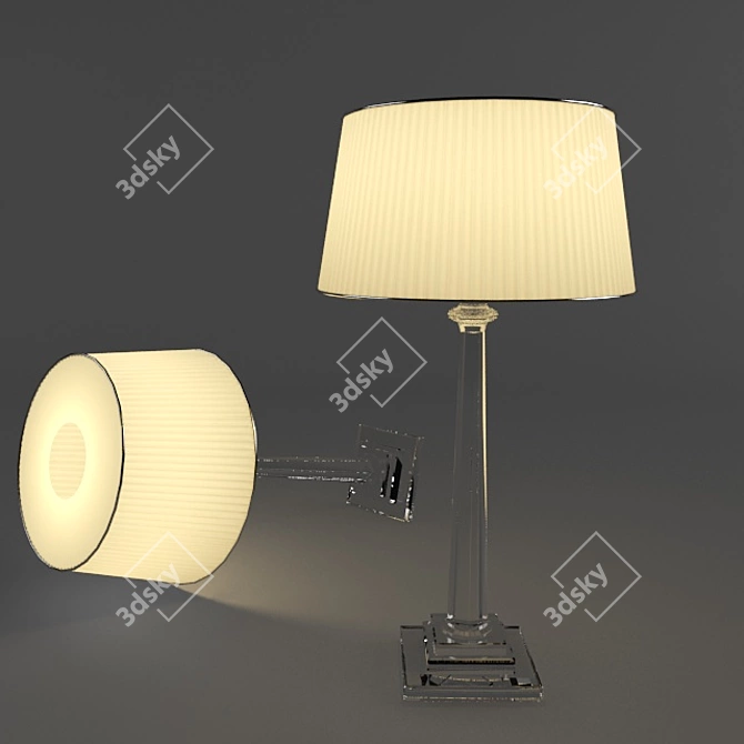 Modern Table Lamp - Chelsom RF 400 CL 3D model image 1