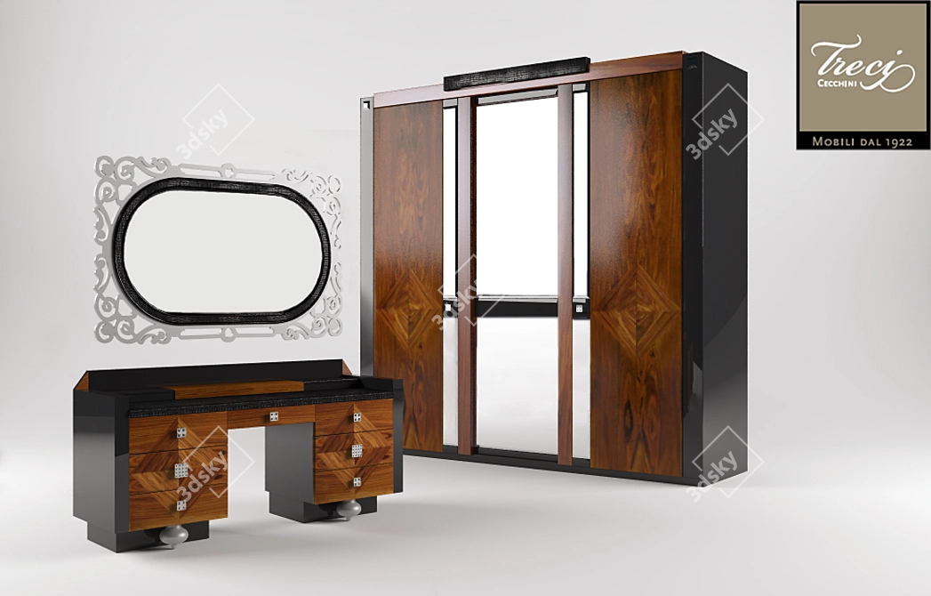 Modern TreCi Furniture | Fancy Palissandro 3D model image 1