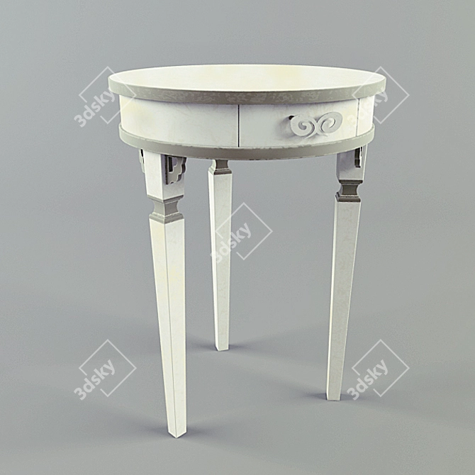 Elegant Tamburo Console Table 3D model image 1