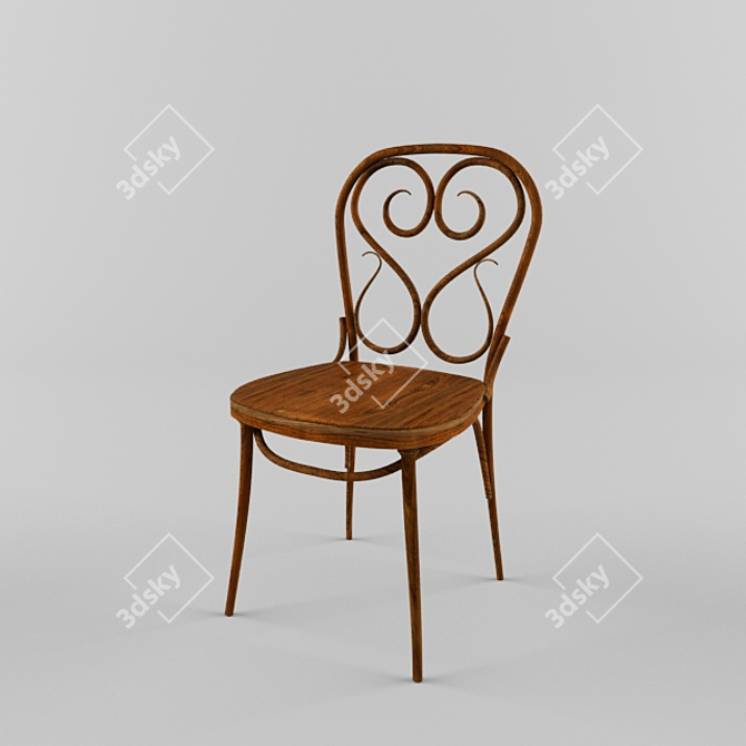  Classic Vienna Chair 3D model image 1