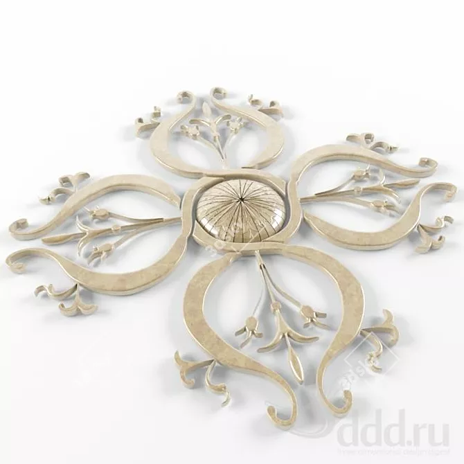 Elegant Art Sculpture Decor 3D model image 1