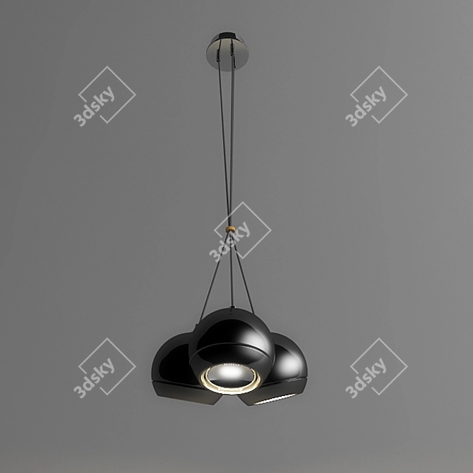 Title: Marbel Light Eye Pendant 3D model image 1