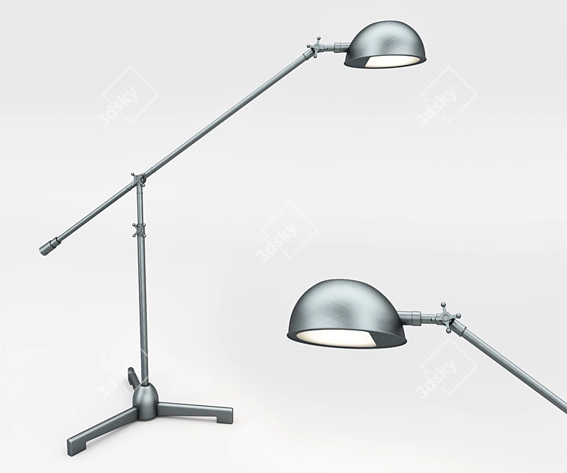 Elegant Desk Lamp 3D model image 1