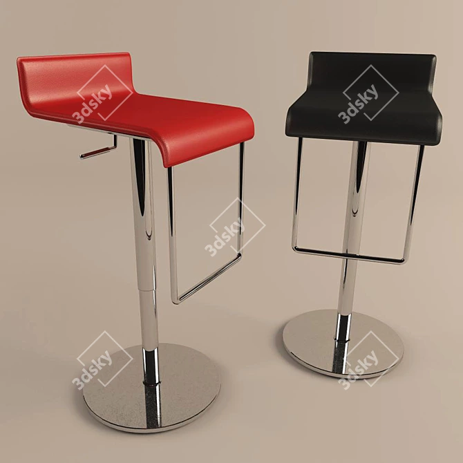 Modern Bar Chairs by Tonin Casa 3D model image 1