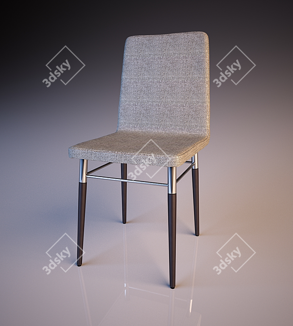 Stylish Preben Chair - 45cm Width, 51cm Depth, 90cm Height 3D model image 1