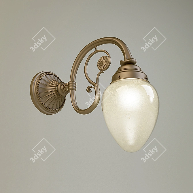 Classic Berlin Brass Pendant Light 3D model image 1