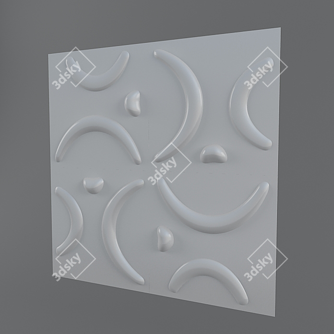 3D Decorative Panel - 30x30 cm 3D model image 1