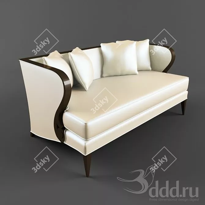 Elegant Christopher Guy Side Chair 3D model image 1