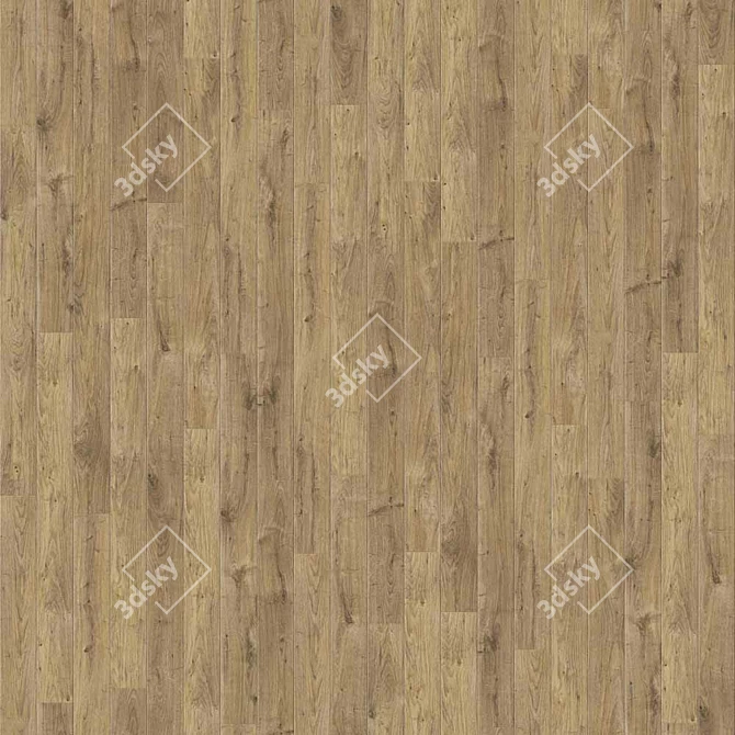 Rustic Oak Flooring: Quick-Step Excellence 3D model image 1